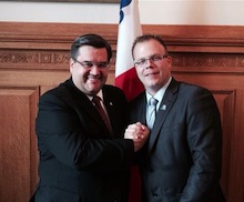 Denis Coderre et Jonathan Lapierre