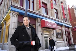 Gilles Babin compte transformer l'édifice de la rue Notre-Dame en hôtel urbain. PHOTO: SYLVAIN MAYER, LE NOUVELLISTE