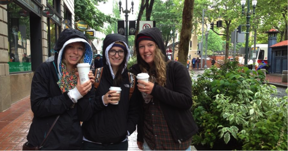 Un café ça récchauffe le coeur en temps de pluie, Portland Oregon